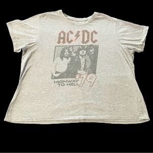 AC/DC plus size rock band t-shirt womens sz Xxl